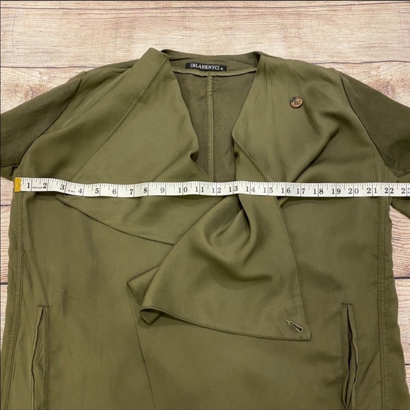 BLANK NYC Olive Green Waterfall Jacket - Picture 7 of 8